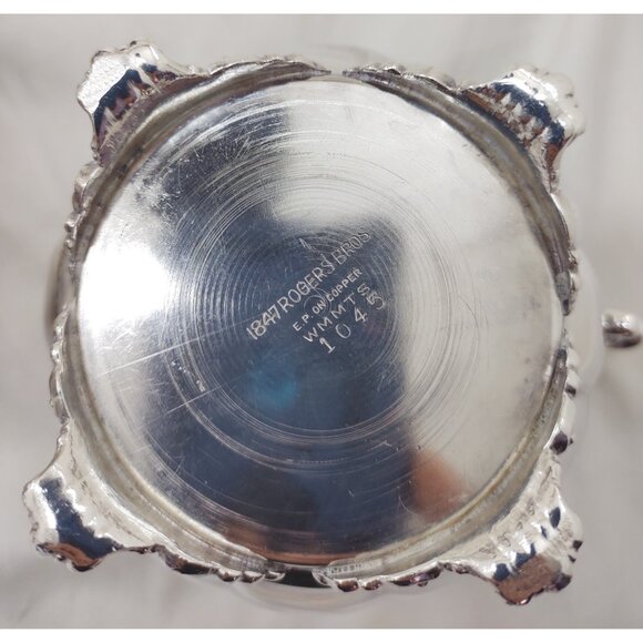 1847 Rogers Bros EP on Copper Victorian Silverplate Tea & Coffee Set Ornate - Picture 9 of 14